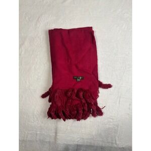 Neiman Marcus‎ Sheep Cashmere Neck Warmer Red Scarf Unisex